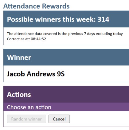 Attendance Prize